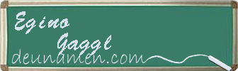Egino Gaggl Visitenkarte